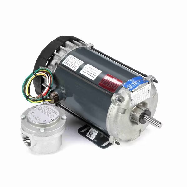 Explosion Proof Motor, 0.50 HP, 1 phase, 1200 RPM, 115/208-230 V, 56 Frame, EPFC, Marathon, Mfr#: G655